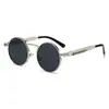 Nuevas gafas de sol retro de montura redonda, estilo europeo y americano, con patillas únicas de resorte, gafas de sol punk metálicas, venta al por mayor desde el fabricante, y disponibles para dropshipping