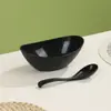 Tazón de Plástico para Comida Creativo Tazón Yuanbao Tazón para Ensalada Fruta Tazón para Dumplings Wontons Hogareño Gran Capacidad Tazón para Ramen Tazón para Fideos