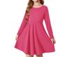 Vestidos Infantiles Transfronterizos 2026 Nuevo Otoño y Primavera Manga Larga Cuello Redondo Amazon Aliexpress Vestido para Niñas Europeas y Americanas