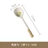 Colher de Sopa Pequena Estilo Japonês Celeb da Internet Atacado Criativa Doméstica Cerâmica de Grés Pintada à Mão Colher para Dishipper Colher de Sobremesa Colher de Mingau