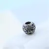 Cuentas de plata de ley S925 Panjia, charm personalizado, pintura al óleo, cielo estrellado, cuentas DIY, pulsera de hueso de serpiente con cuentas móviles, accesorios