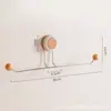 Gancho Multifuncional com Textura de Madeira para Elásticos de Cabelo e Faixas de Cabeça, Suporte de Armazenamento de Parede sem Furos para Organização de Cozinha e Banheiro