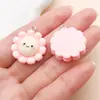 Mistura de 20 Tipos de Resina Pingentes de Urso Rosa Desenho Animado, Sereia, Dinossauro Pequeno Acessórios para Chaveiro Colar DIY