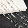 Cadena de joyería diy estrella de cinco puntas sección larga corazón de melocotón perla línea retorcida construcción cadena hecha a mano collar accesorios de ropa material