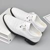 2025 Nuevas Sandalias Casuales de Verano para Hombre de Negocios Formales con Cordones Zapatos de Hombre Transpirables con Agujeros Calados 2226