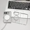 Adequado para iPhone Duo Transparente Acrílico Magnético Anti-Queda Capa Protetora Tela Dobrável Apple