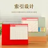 Calendario de Escritorio Sencillo 2027 Año del Cordero Color Morandi Calendario Índice Estilo Nota Adhesiva Personalizado Hecho a Medida desde Imagen Logotipo Corporativo