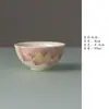 Juego de Té Miyen Rosa Pétalo de Loto Pintado a Mano, Tetera de Cerámica, Tapa, Taza de Té, Juego de Té de Viaje, Juego de Té Kung Fu para el Hogar