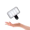 Luz de Bolso Portátil com Clipe RK12 para Transmissão Ao Vivo, Selfie de Beleza, Luz de Flash Circular, Luz de Preenchimento para Celular Recarregável por USB