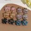 Estilo Ins Coreano Flor de Cinco Pétalos Iridiscente Flor de Perlas Flor de Tejido a Mano Versátil Accesorio para el Cabello Accesorio de Flor para Zapatos