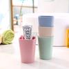 Material Biodegradable Paja de Trigo Color Macarrón Vaso para Enjuague Bucal Vaso para Cepillarse los Dientes Vaso para Lavarse Ecológico