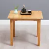Mesa quadrada para uso doméstico, mesa quadrada pequena para apartamentos pequenos, mesa de jantar quadrada para estudar e escrever, mesa de jantar de bambu, tipo econômico