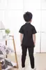 Ropa Infantil 2023 Verano Nueva Camisa de Manga Corta Infantil Estilo Coreano Niños Medianos y Grandes Camisa de Algodón Puro para Niño Ropa de Actuación