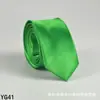 Corbata de color liso para hombre casual 5 cm estilo coreano seda artificial estrecha para lugar de trabajo boda negocios administrativa venta al por mayor