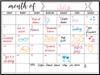 Ímã de Geladeira Transfronteiriço Amazon Quadro de Mensagens Magnético Apagável a Seco Calendário Mensal de Cozinha Design de Plano Mensal