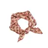 Pañuelo Cuadrado de 53 cm de Puro Algodón con Estampado Floral Pequeño Estilo Francés para Mujer, Primavera y Verano, Pañuelo Decorativo Versátil y Fresco para el Cuello