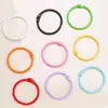 Acessórios para Joias DIY Feitos à Mão 3cm Anel de Cartão com Pintura Coletada Colorida Anel Metálico com Abertura Anel Aberto Argola para Álbum de Fotos Argola de Folha Solta