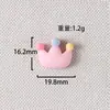 Desenho Animado Ins Estrela de Cinco Pontas Lua Arco-Íris Capa de Celular Acessórios para Cabelo Joias Buraco para Sapato Creme de Cola Resina DIY Acessórios