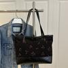 Bolso de Mano Nuevo para Estudiantes 2025 Hermoso Simple Casual Personalidad Moda Hombro Tote Bolsa de Compras Tote Bag Mujeres