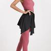 Esportes Yoga Saia Curta Anti-Walking Fart Cortina Alça Saia Quadril Cobrindo Toalha Ballet Dança Saia Yoga Vestido