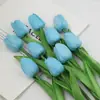 Flores Tulipa Artificiais de PU, Toque Mini Realista, Sensação de Alto Padrão, Adequado para Casamento e Decoração de Casa, Flores Artificiais para Arranjo de Cena Realista