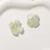 Adesivo de Ornamento Acrílico Trevo de Quatro Folhas com Sensação de Pintura a Óleo Fresca Gradiente DIY Brinco Brinco Acessórios de Cabelo Presilhas de Cabelo Acessórios