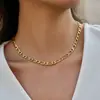 Collar de Cadena de Acero de Titanio Jieding Lujo Ligero Nicho Cadena para Clavícula Joyería para Mujer Acero Inoxidable que No se Desvanece Joyería Transfronteriza Otoño e Invierno