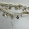 En stock, lentejuelas de concha puras cosidas a mano, cuentas clavadas, estilo étnico, cinta de encaje, accesorios de ropa, accesorios de ropa para el hogar