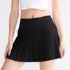 Conjunto de Ropa Deportiva de Yoga para Mujer, Estilo de Alta Gama, Chaleco Deportivo de Espalda Cruzada, Falda Deportiva de Yoga Fitness, Anti-Exposición