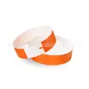 Pulseira Fluorescente de Cor Sólida Descartável com Ponto à Prova d'Água e Rasgos Papel Sintético para Reconhecimento de Identidade e Admissão em Exposições