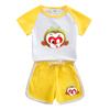 Ropa para niños Sun Wukong traje de manga corta ropa de verano para niños nuevo para niñas pantalones cortos para niños conjunto casual de moda de dos piezas Venta al por mayor