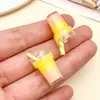 Mezcla de 10 Mini Botellas de Bebida Artificiales, Popotes de Resina, Vasos de Té de Leche, Colgantes, Llaveros DIY, Pulseras, Accesorios para Joyería