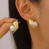 Brincos Grandes de Pérola Rosa Exagerados da Moda Novos Acessíveis Luxo Elegante Senhora Senhoras Exquisitos Populares Estilosos
