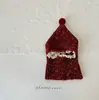 Sombrero, Bufanda, Chal para Niños de Año Nuevo, Mono con Protección para las Orejas para Bebé Niño y Niña, Sombrero Navideño para Bebé de Otoño e Invierno