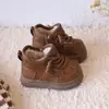 Zapatos de Algodón para Niños Pequeños Invierno Niños Más Terciopelo Suela Suave Zapatos Primeros Pasos Niña de Un Año Botas de Nieve Zapatos para Bebés Zapatos de Bebé