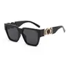 Nuevas Gafas de Sol de Moda 2025 para Mujer, Gafas de Sol de Patilla Ancha para Hombre, Gafas de Sol Cuadradas de Marco Grande de Moda que Cubren la Mitad de la Cara