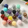 Brincos de Pedra Natural Pulseira Colar Corrente para Celular Contas Bola de Cristal Bola de Flor Acessórios de Joias DIY Cristal Tecido