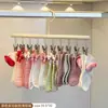Nuevo tendedero de calcetines de acero inoxidable para recién nacidos, bebés, niños pequeños y niños con múltiples pinzas para secar calcetines y ropa interior