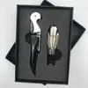 Abridor de Vinho Tinto Conjunto Caixa de Presente para Vinho Conjunto de Quatro Peças Plug de Vácuo de Aço Inoxidável Caixa de Presente pour Suprimento no Local