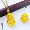 Tienda de Oro Mismo Estilo Oro Antiguo Amarillo Tres Dimensional Dios de la Riqueza Colgante Nuevo Estilo Chino Cinco Caminos Dios de la Riqueza Amarillo Dios de la Riqueza Colgante Venta al por Mayor