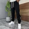 Calças casuais de veludo cotelê masculinas primavera e outono nova moda calças all-match marca da moda tie-toe calças esportivas de rua para homens