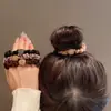 Moda coreana Cuerda con cabeza de cristal taladro de bola Anillo de intestino delgado boutique Cuerda para la cabeza de网红 (red social) para niñas Goma para coleta al por mayor