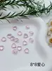 Fondo Puntiagudo Forma Especial Rosa Glaciar Diamante Suelto Manicura Estéreo Diamante Grande Material de Vidrio Boutique Corazón Torcido Corazón Adornos de Diamante DIY