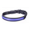 Suministro de fábrica collar luminoso LED recargable por USB para mascotas, cincha de nailon, malla, soporte para ogo imprimible, soporte para lote mixto