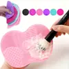 1 Pieza Alfombrilla Limpiadora de Brochas de Maquillaje de Silicona, Alfombrillas Limpiadoras de Brochas de Maquillaje limpiador de brochas de maquillaje de silicona, Almohadillas Limpiadoras Cosméticas, Herramienta de Lavado Portátil Brochas Cosméticas de Maquillaje