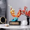 Mais de um ano decoração de peixe koi da sorte para escritório decoração de mesa varanda sala de estar escritório casa de rede presente de inauguração
