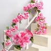 Trepadeira de Rosas Artificiais para Cesta Suspensa de Varanda, Teto Decorativo, Decoração de Tubo de Ar Condicionado, Trepadeira de Flores para Cobrir e Envolver