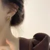 Novedad 2024 Pendientes Elegantes de Lujo Ligero Diseño de Nicho Pendientes de Gama Alta Gotas de Esmalte Nudo Conforme Bolas Redondas Pendientes para Mujer