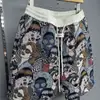 Shorts Casuais Estampados de Marca Nova Tendência para Verão para Homens e Mulheres, Shorts Esportivos Versáteis Respiráveis Soltos da Moda