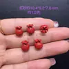 Bolsa de la Suerte de Doble Cara con Alto Contenido de Arena Roja, Accesorios para Bolsa de Dinero, Pulsera de Cinabrio Rojo, Colgante Recto para Manualidades, Venta al por Mayor desde Fabricante